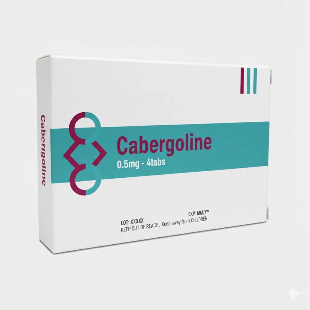 CABERGOLINE 0.5 MG 4 TABS