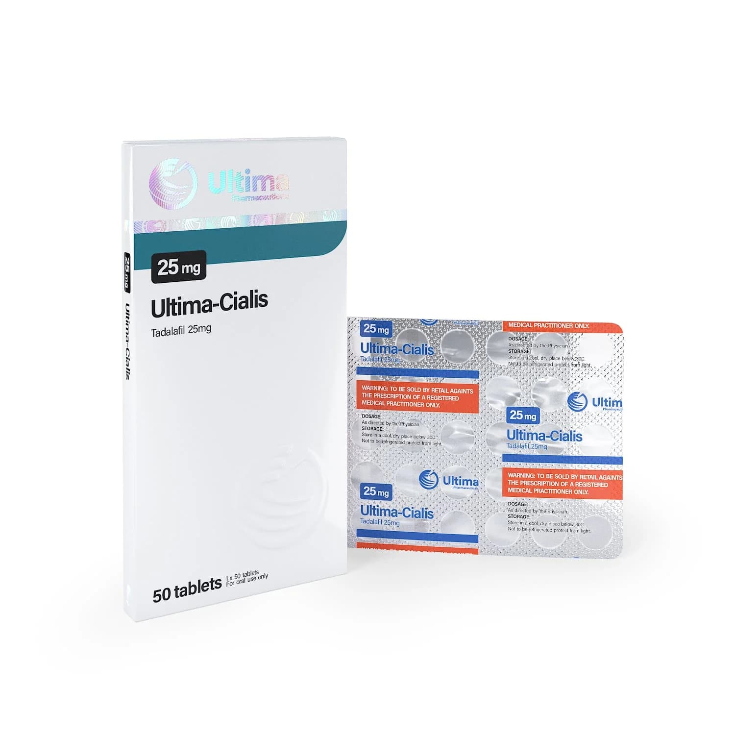 ultima cialis 50 pills x 25 mg