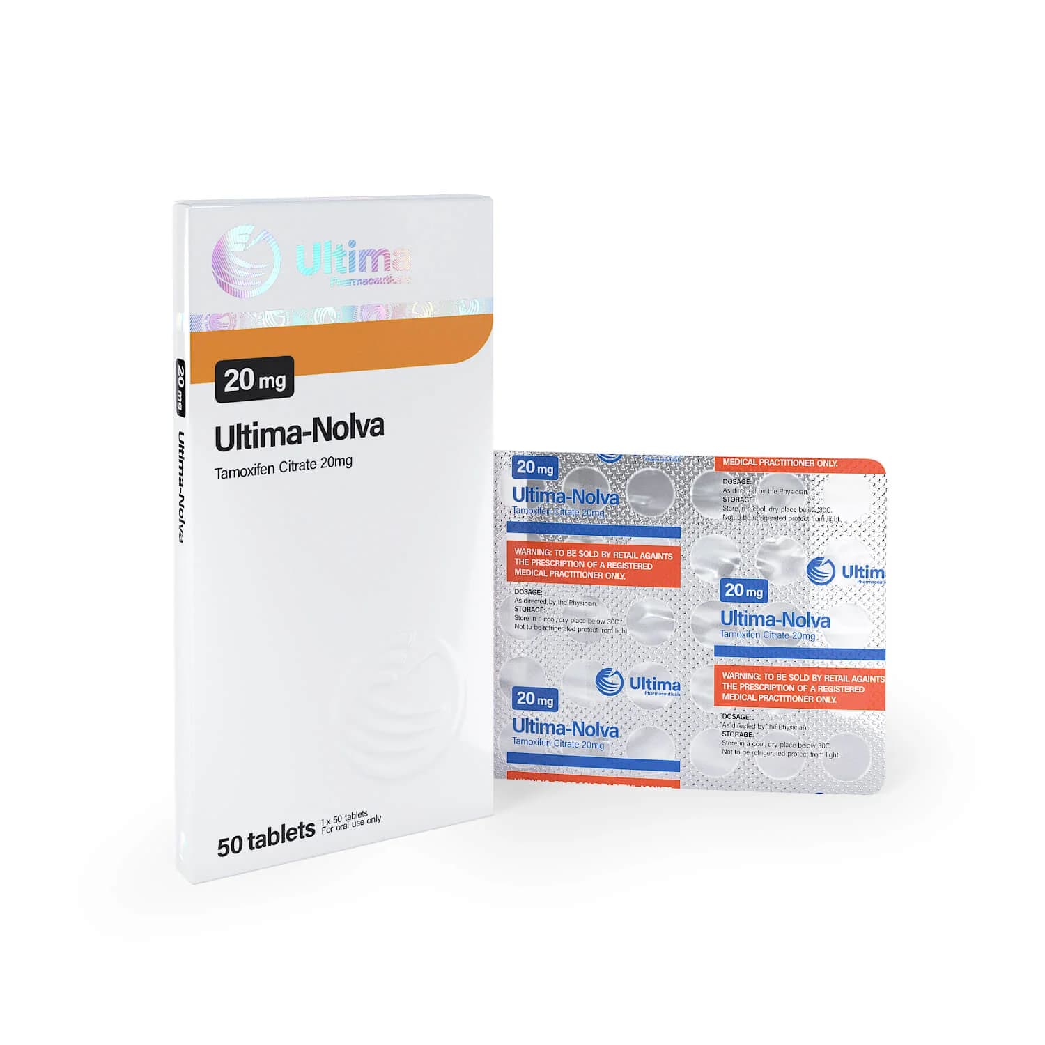 ultima nolva 50 pills x 20 mg