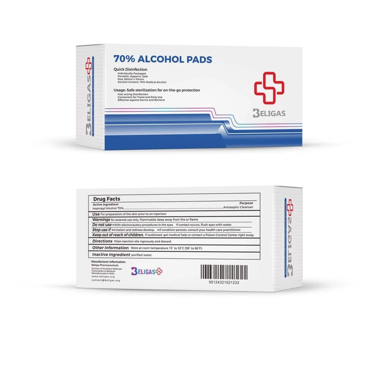 Alcohol pads beligas