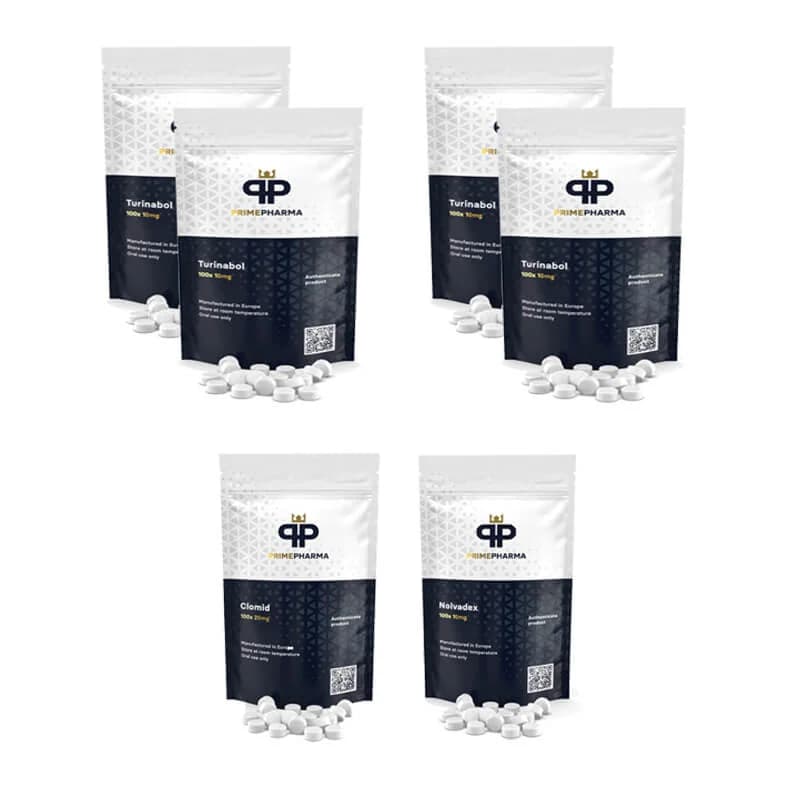 Pack prise de masse sèche LEVEL III (ORAL) TURINABOL + PROTECTION + PCT (8 semaines) PRIME PHARMA