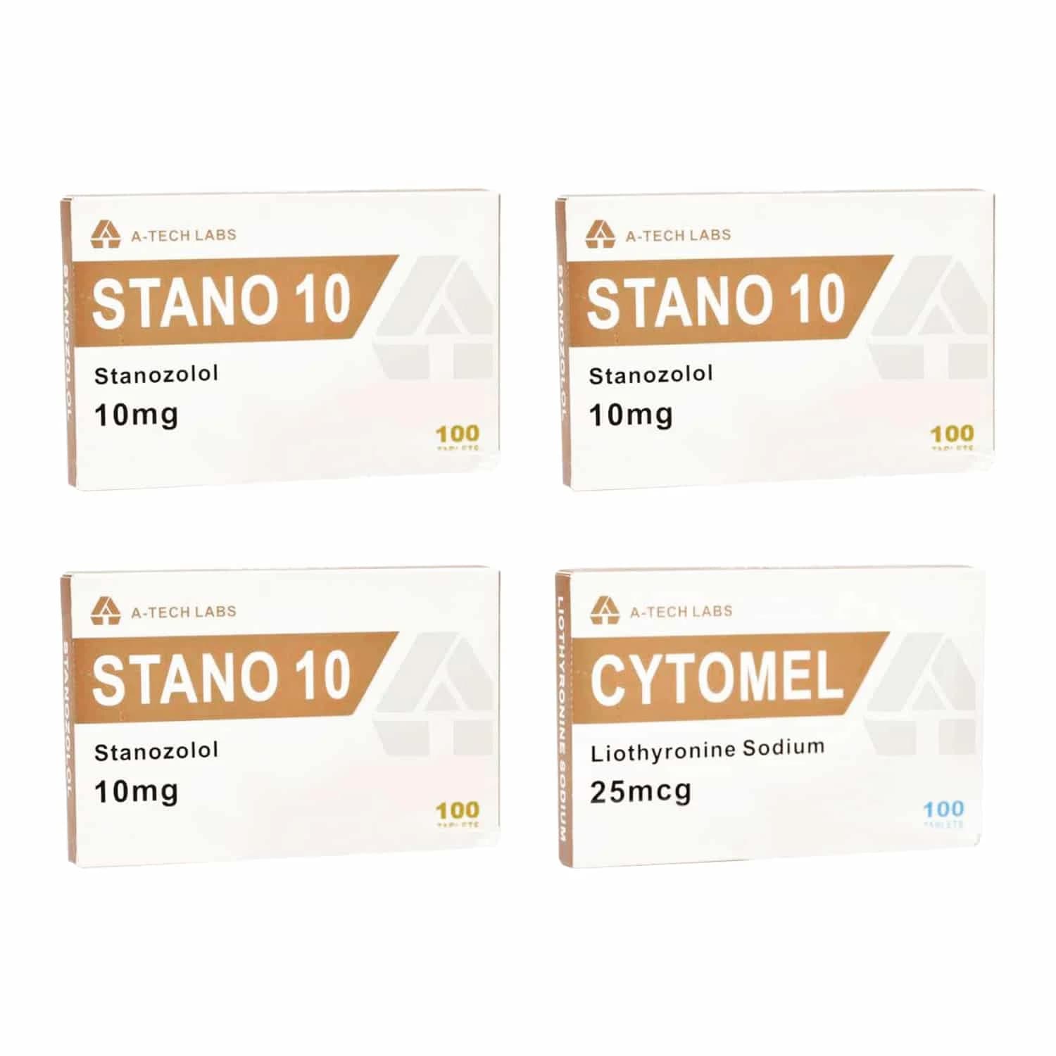 Pack Sèche Stanozolol T3 Cytomel Stéroides Oraux 8 Semaines A Tech Labs 1