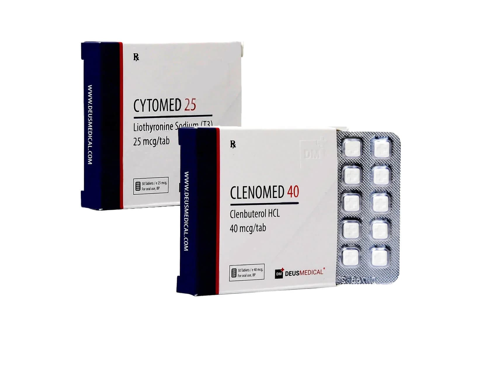 Weight loss pack for women Deus Medical CLENBUTEROL T3 8 weeks