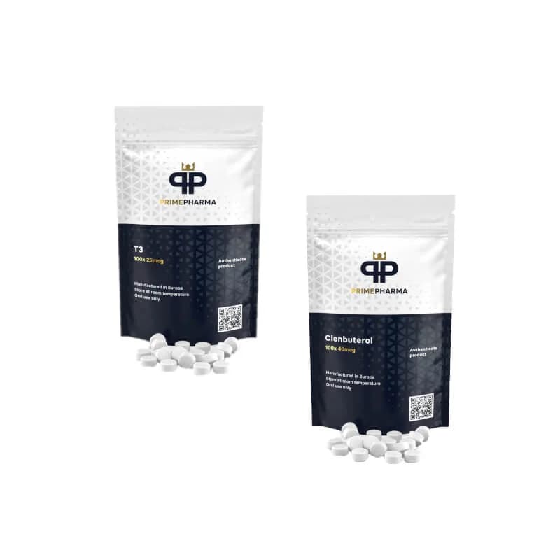 Pack perte de poids pour femme Prime Pharma CLENBUTEROL + T3 (8 semaines)