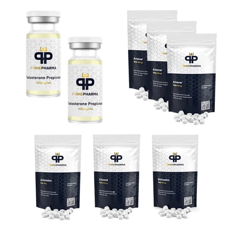 Pack prise de force Anavar Test P 6 semaines Stéroides oraux Prime Pharma