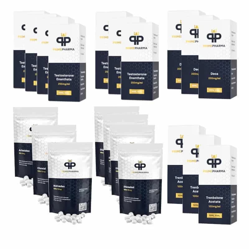 Pack prise de masse extreme TEST E DECA TREN A DIANABOL 16 semaines Prime Pharma