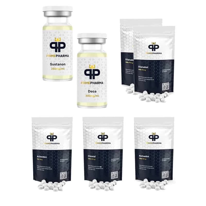 Pack prise de masse INJECT SUSTANON DECA DIANABOL 8 semaines PRIME PHARMA