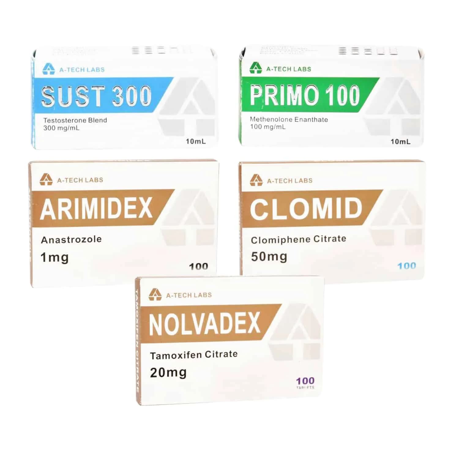 PACK MUSCLE SEC LEVEL I INJECT SUSTANON PRIMOBOLAN PCT 8 WEEKS A Tech Labs