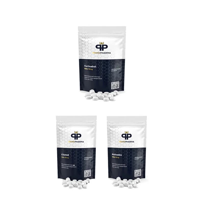PACK PRISE DE MASSE SECHE TURINABOL + PROTECTION + PCT (4 semaines) PRIME PHARMA
