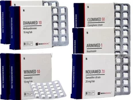 3 Dry mass gain pack Oral 4 weeks Dianabol Winstrol Protections PCT Deus Medical
