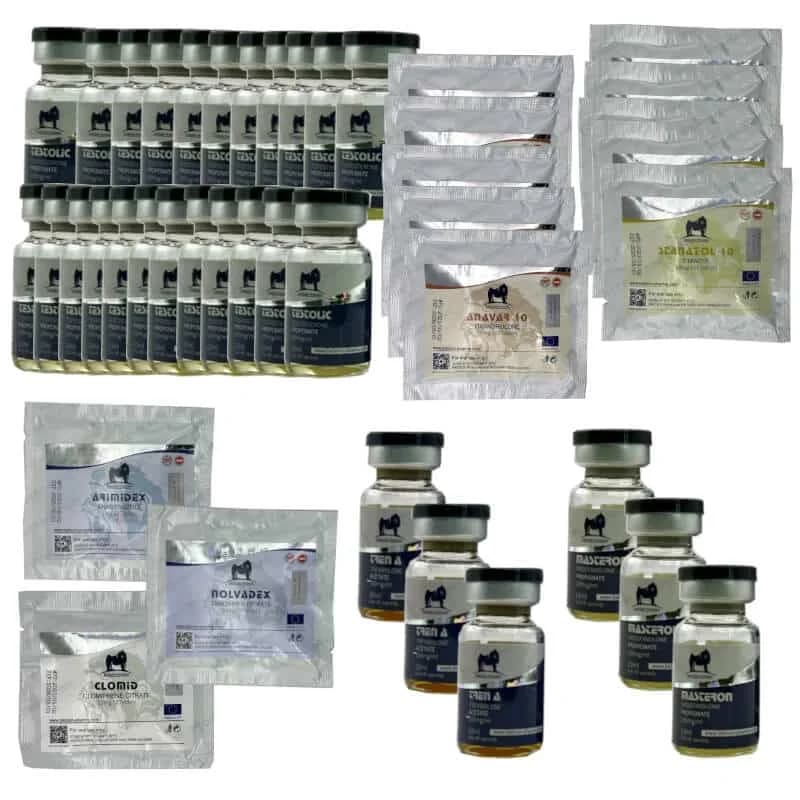 PACK PRISE DE MASSE SECHE EXTREME Test P Tren A Mast P Anavar Winstrol Oral 16 semaines BABOON