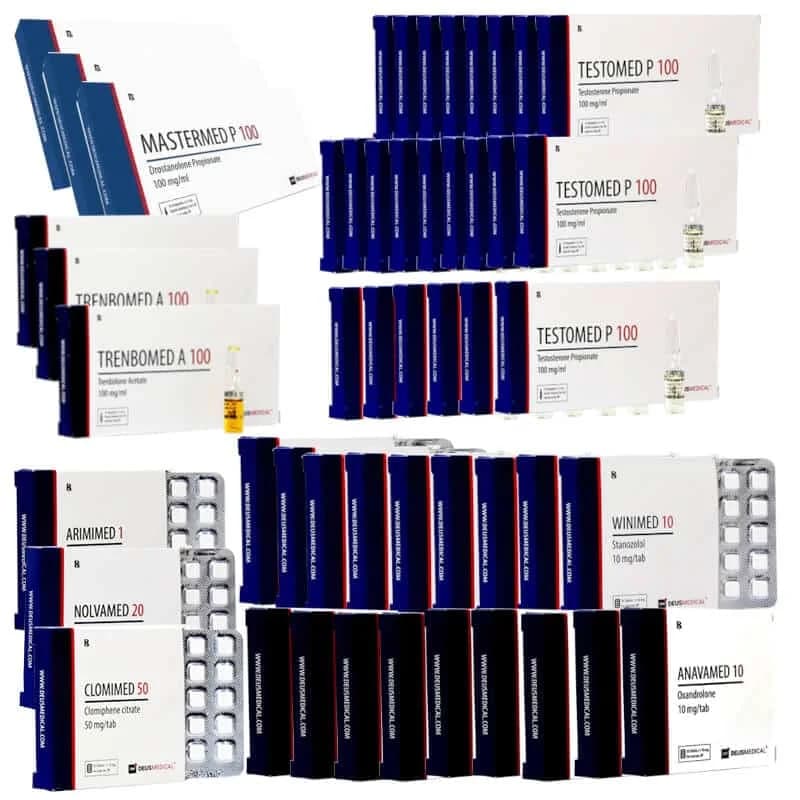PACK PRISE DE MASSE SECHE EXTREME Test P Tren A Mast P Anavar Winstrol Oral 16 semaines DEUS