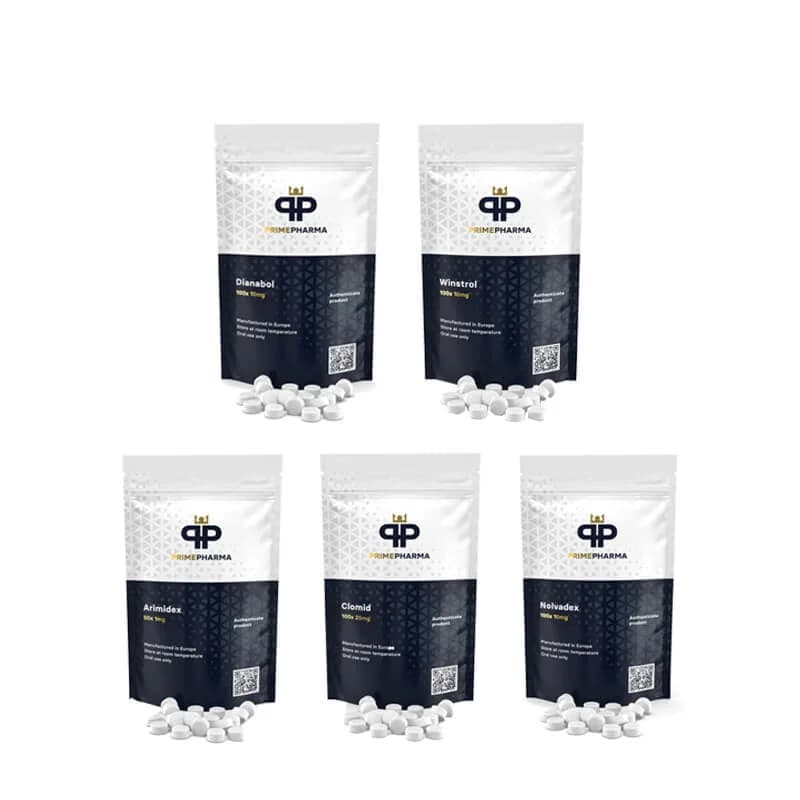 Pack prise de masse sèche Stéroides oraux Dianabol + Winstrol (4 semaines) PRIME PHARMA