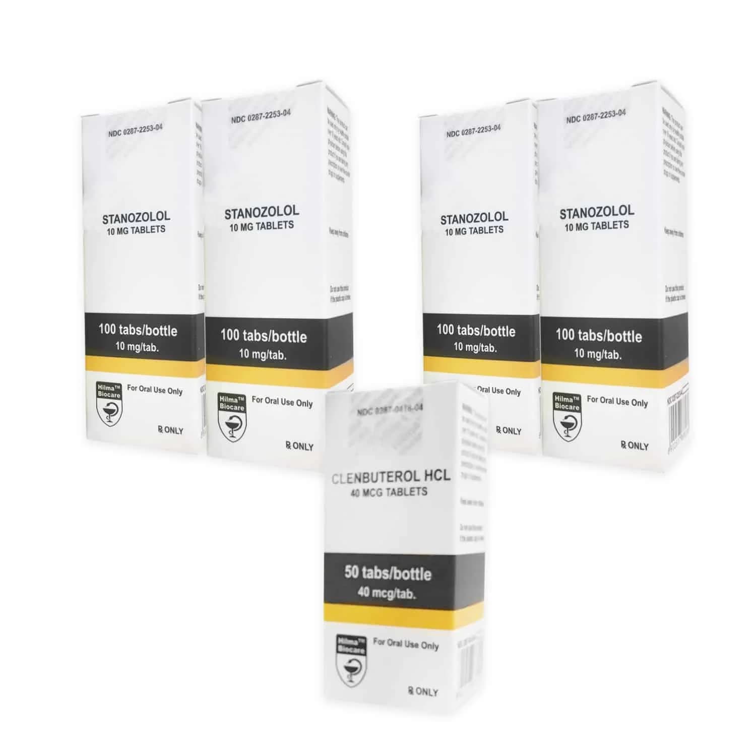 Pack Sèche Hilma Winstrol+ Clenbuterol Stéroides Oraux (10 Semaines)
