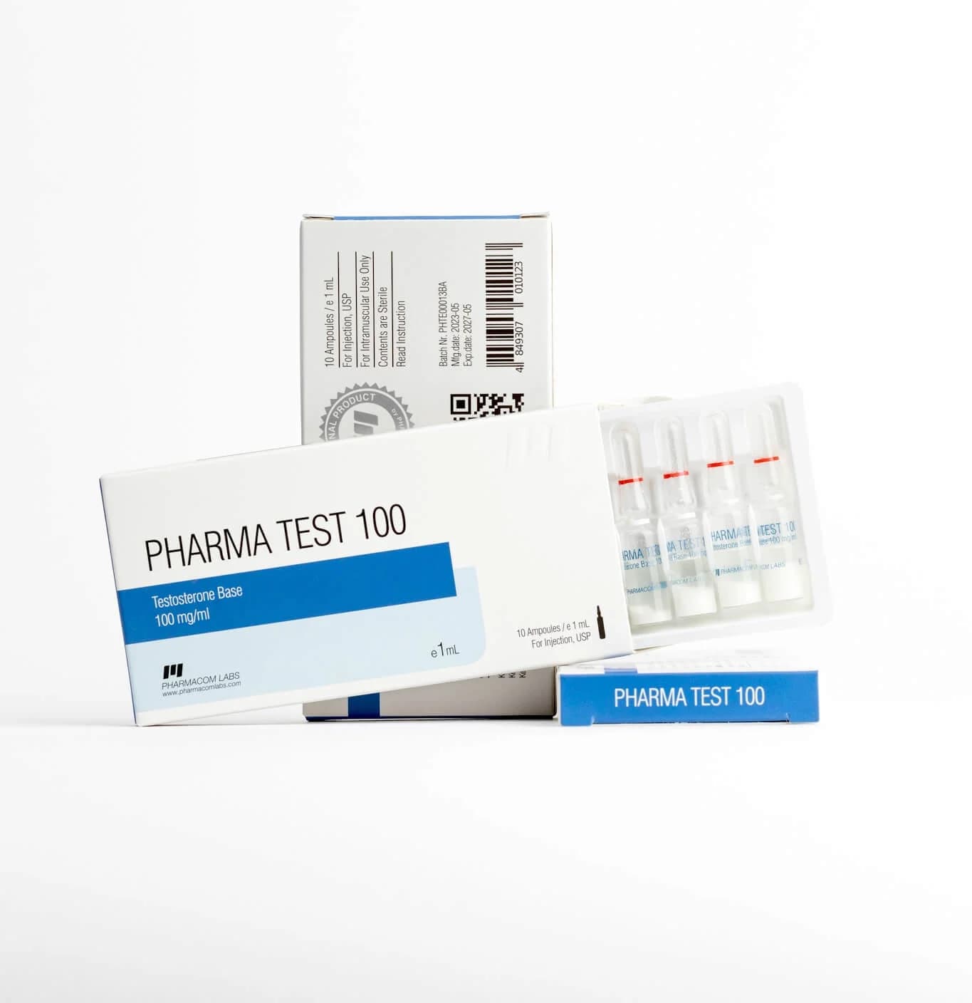 Pharmatest 100 Ampoules (10 x 1 ml x 100 mg) PHARMACOM
