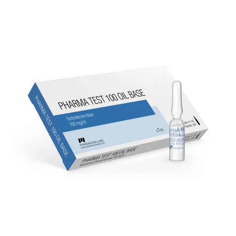 Pharmatest 100 Oil Base Ampoules (10 x 1 ml x 100 mg) PHARMACOM