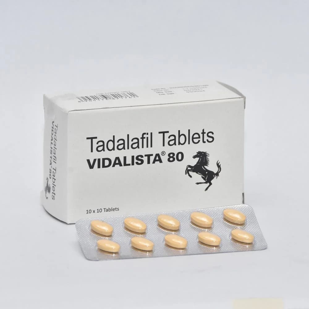 Vidalista 80mg Tadalafil Tab 100 tabs Pharmacy EU